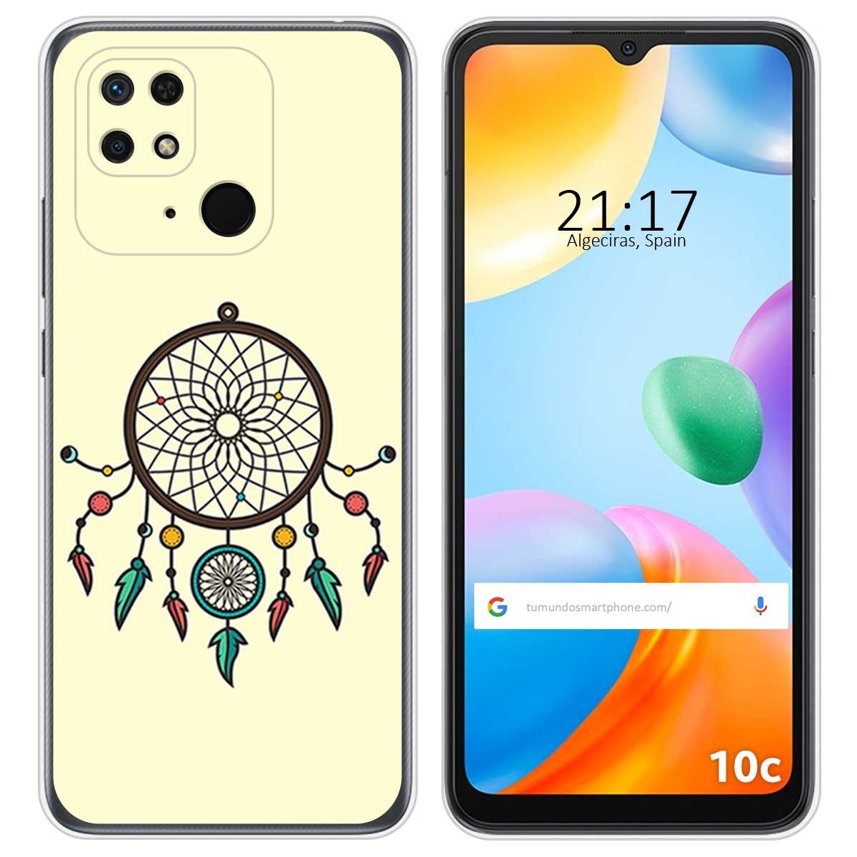 Funda Silicona para Xiaomi Redmi 10C diseño Atrapasueños Dibujos