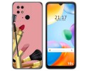 Funda Silicona para Xiaomi Redmi 10C diseño Brochas Dibujos