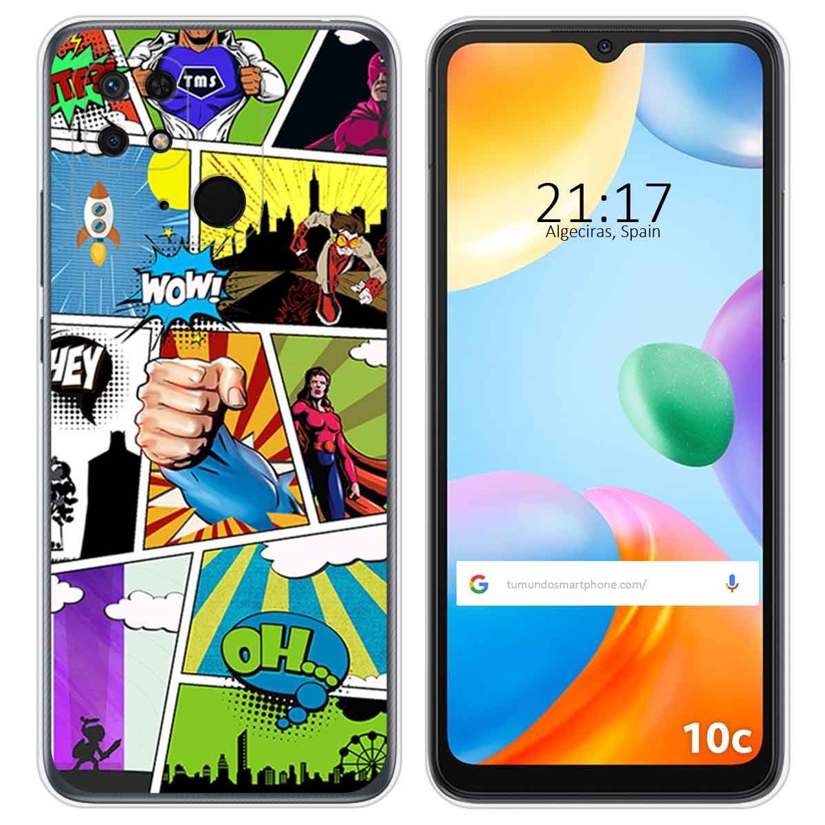 Funda Silicona para Xiaomi Redmi 10C diseño Comic Dibujos