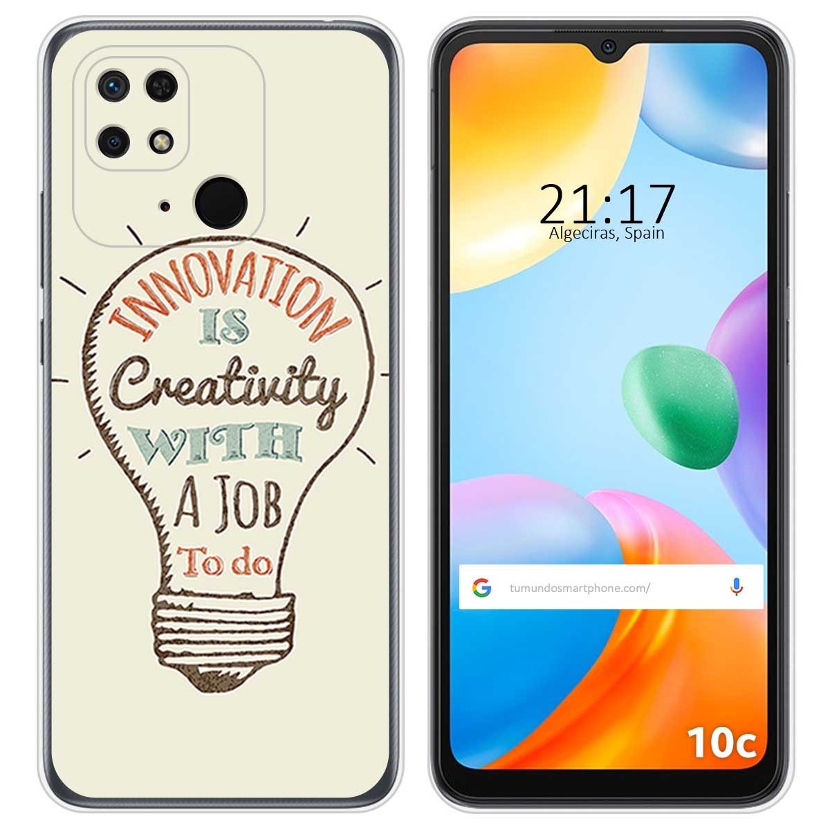 Funda Silicona para Xiaomi Redmi 10C diseño Creativity Dibujos