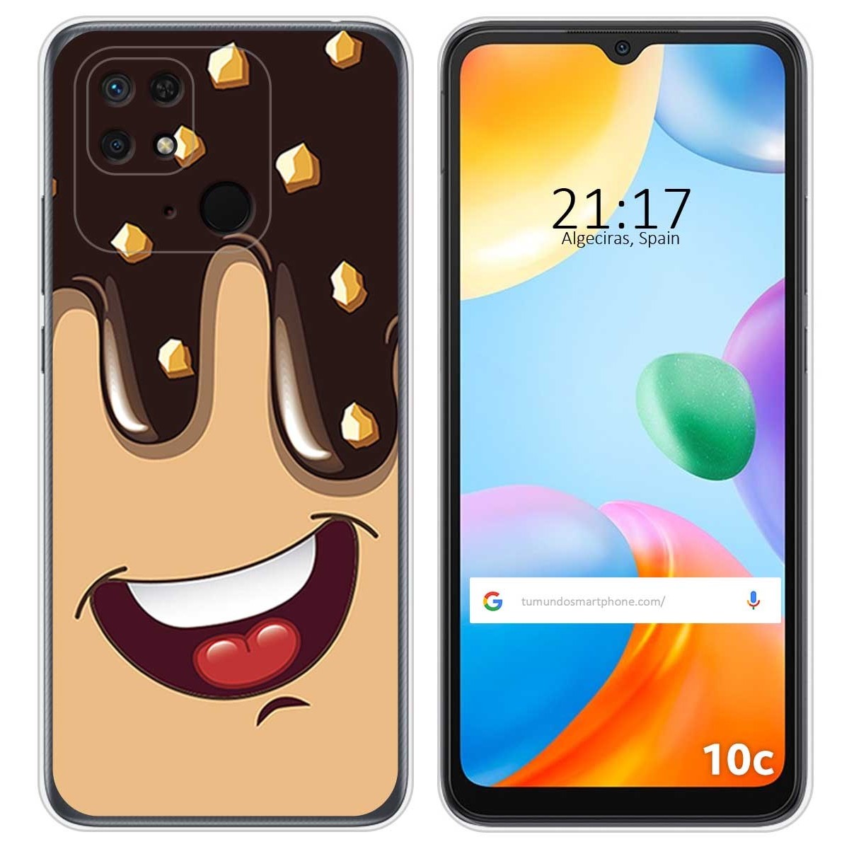 Funda Silicona para Xiaomi Redmi 10C diseño Helado Chocolate Dibujos