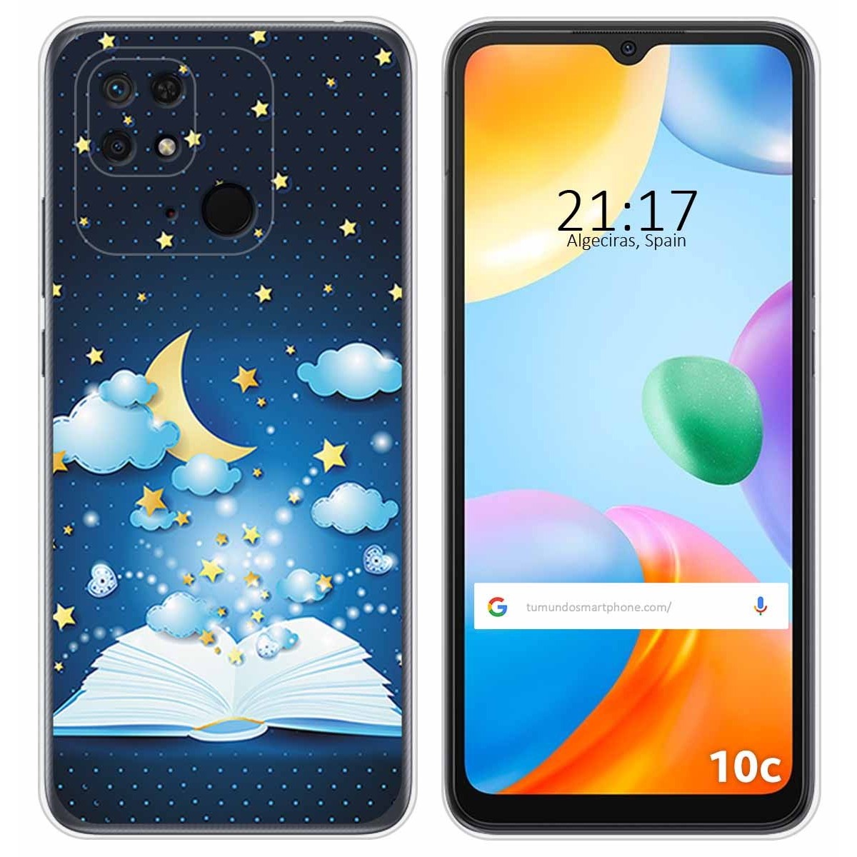 Funda Silicona para Xiaomi Redmi 10C diseño Libro Cuentos Dibujos