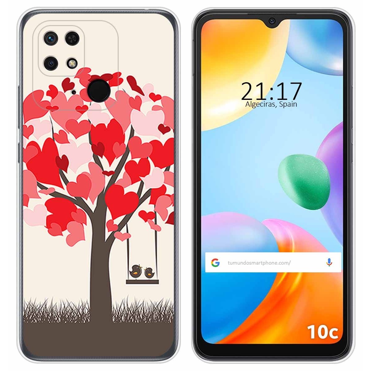 Funda Silicona para Xiaomi Redmi 10C diseño Pajaritos Dibujos