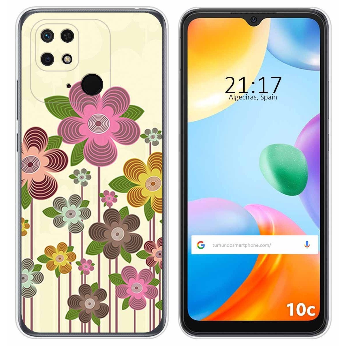 Funda Silicona para Xiaomi Redmi 10C diseño Primavera En Flor Dibujos