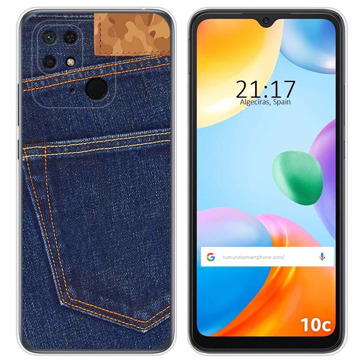 Funda Silicona para Xiaomi Redmi 10C diseño Vaquero Dibujos