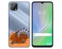 Funda Silicona Transparente para Blackview A55 diseño Bufalo Dibujos