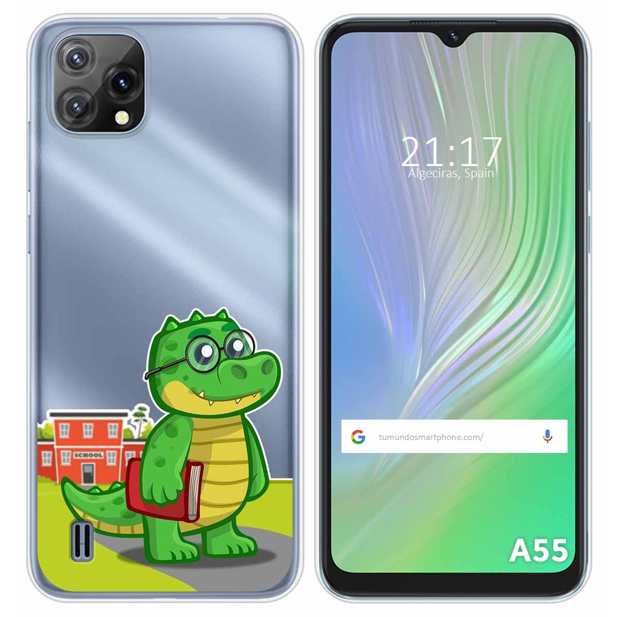 Funda Silicona Transparente para Blackview A55 diseño Coco Dibujos