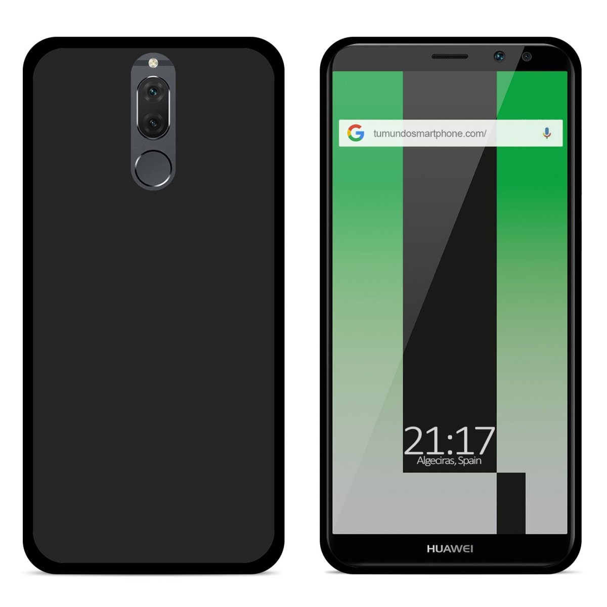 Funda Gel Tpu para Huawei Mate 10 Lite Color Negra