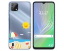 Funda Silicona Transparente para Blackview A55 diseño Playa Dibujos