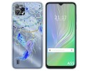 Funda Silicona Transparente para Blackview A55 diseño Plumas Dibujos