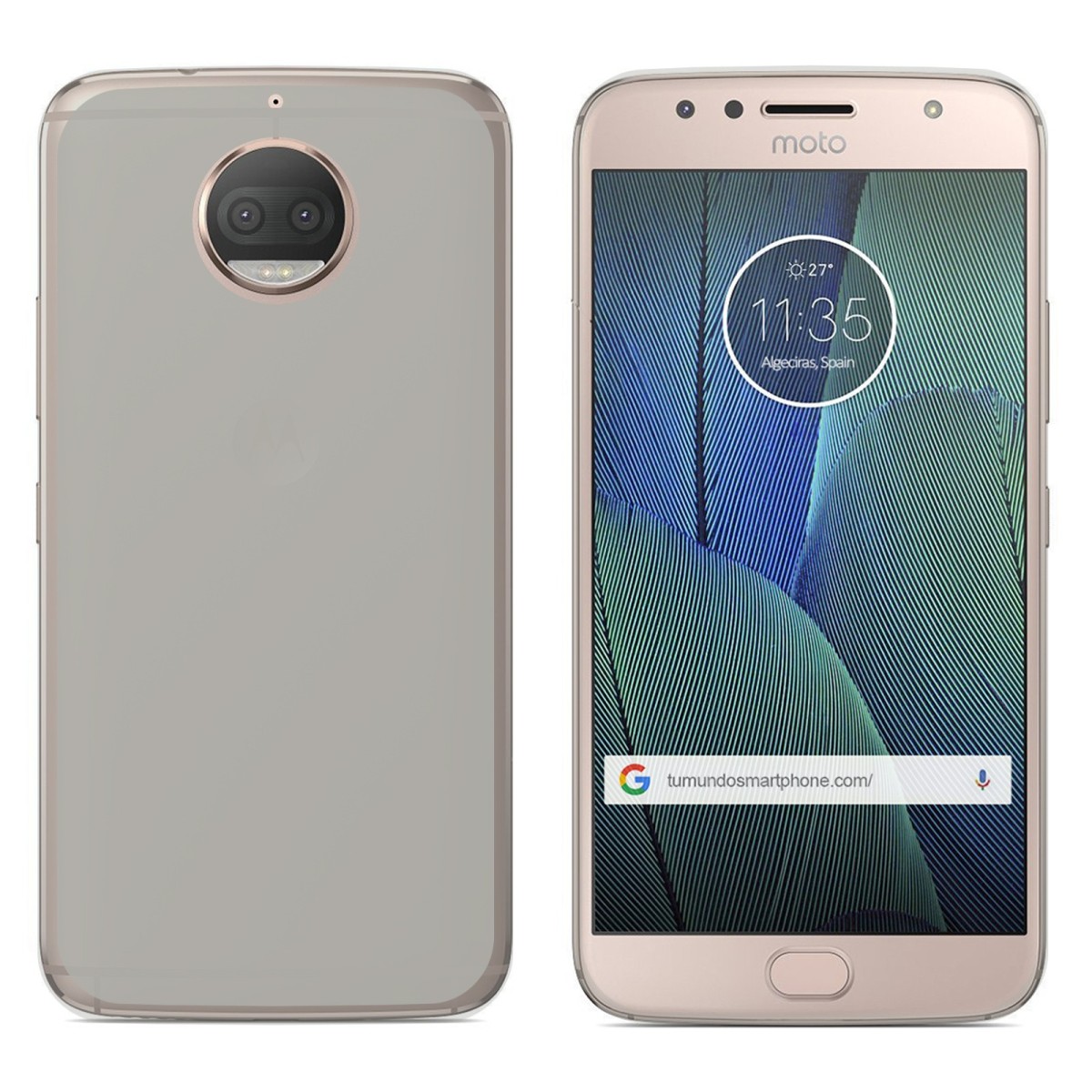 Funda Gel Tpu para Motorola Moto G5S Plus Color Transparente