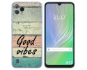 Funda Silicona para Blackview A55 diseño Madera 01 Dibujos