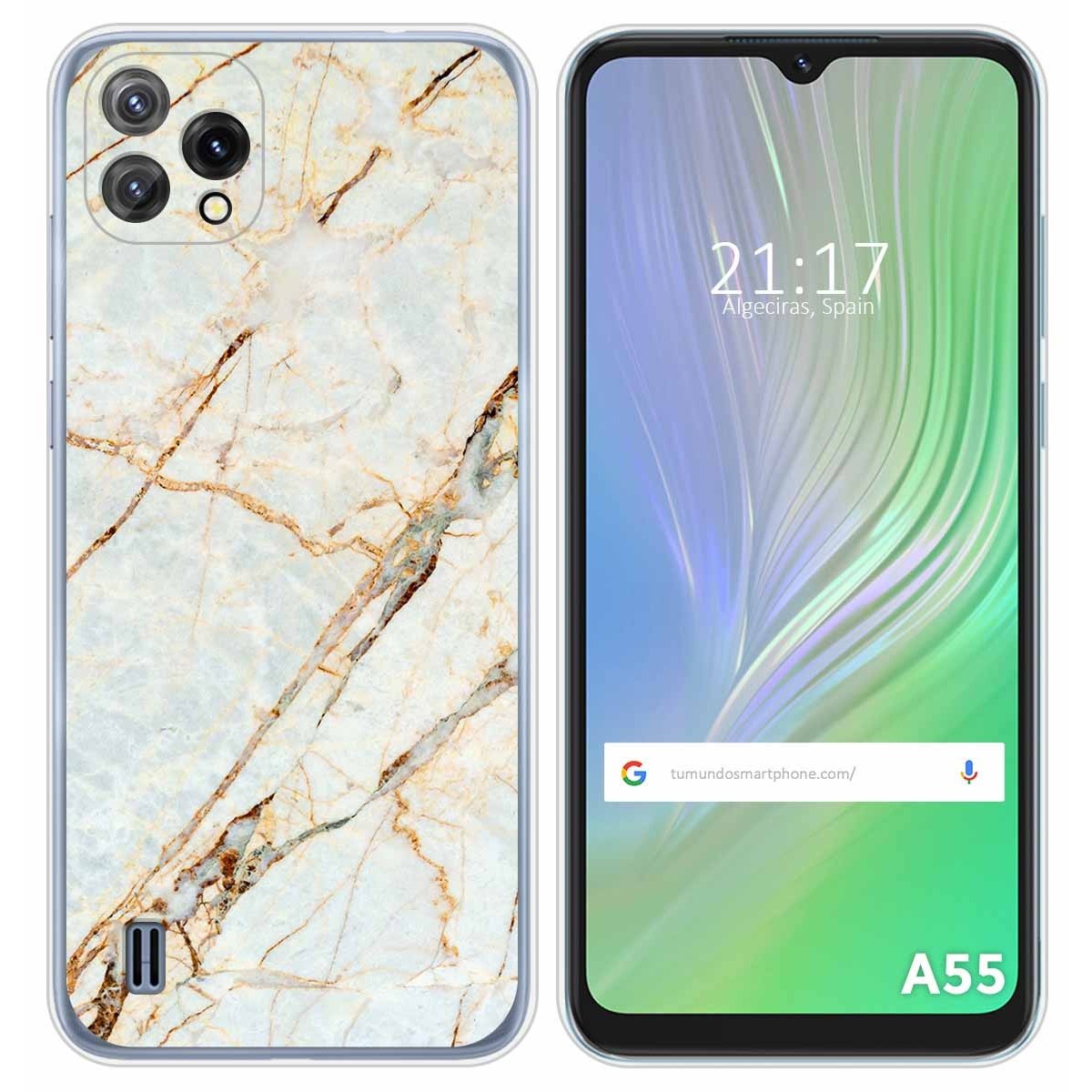 Funda Silicona para Blackview A55 diseño Mármol 13 Dibujos