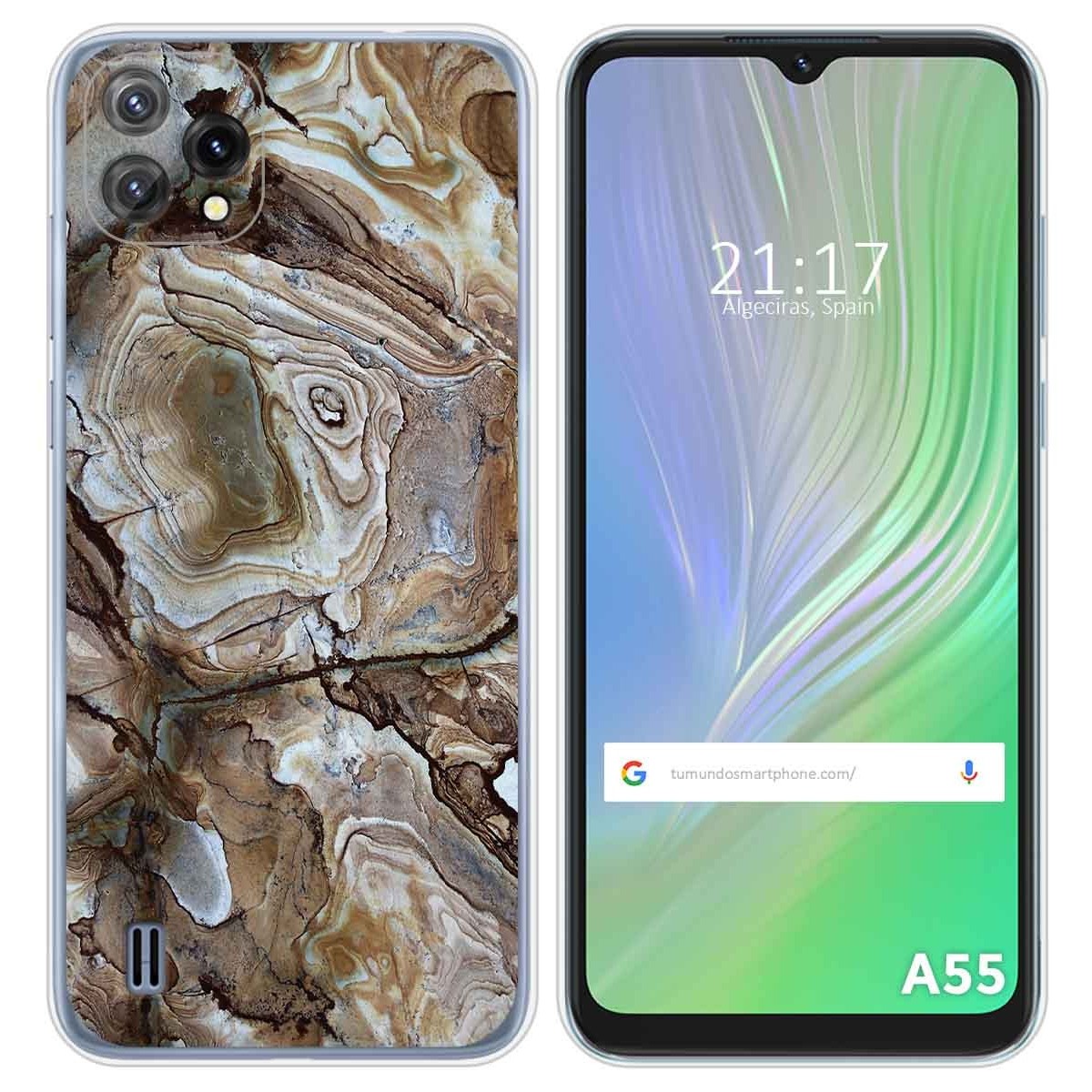 Funda Silicona para Blackview A55 diseño Mármol 14 Dibujos