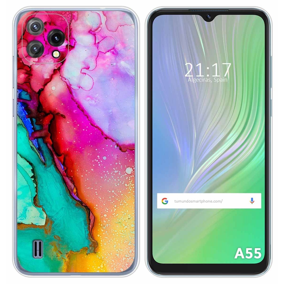 Funda Silicona para Blackview A55 diseño Mármol 15 Dibujos