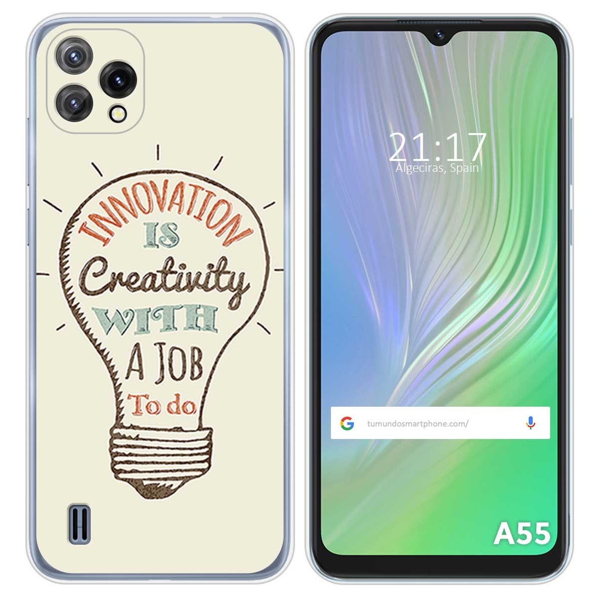Funda Silicona para Blackview A55 diseño Creativity Dibujos