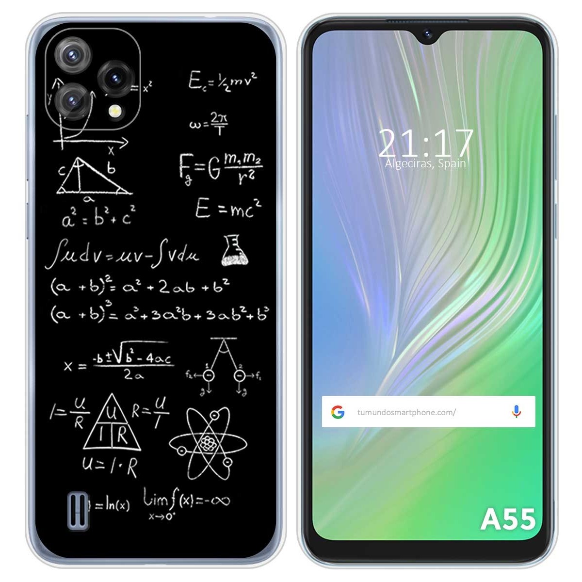 Funda Silicona para Blackview A55 diseño Formulas Dibujos