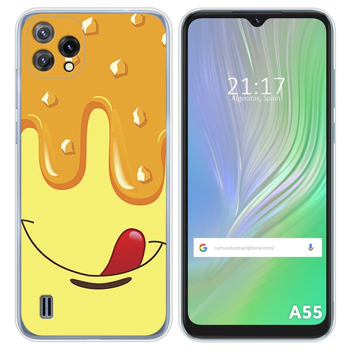 Funda Silicona para Blackview A55 diseño Helado Vainilla Dibujos