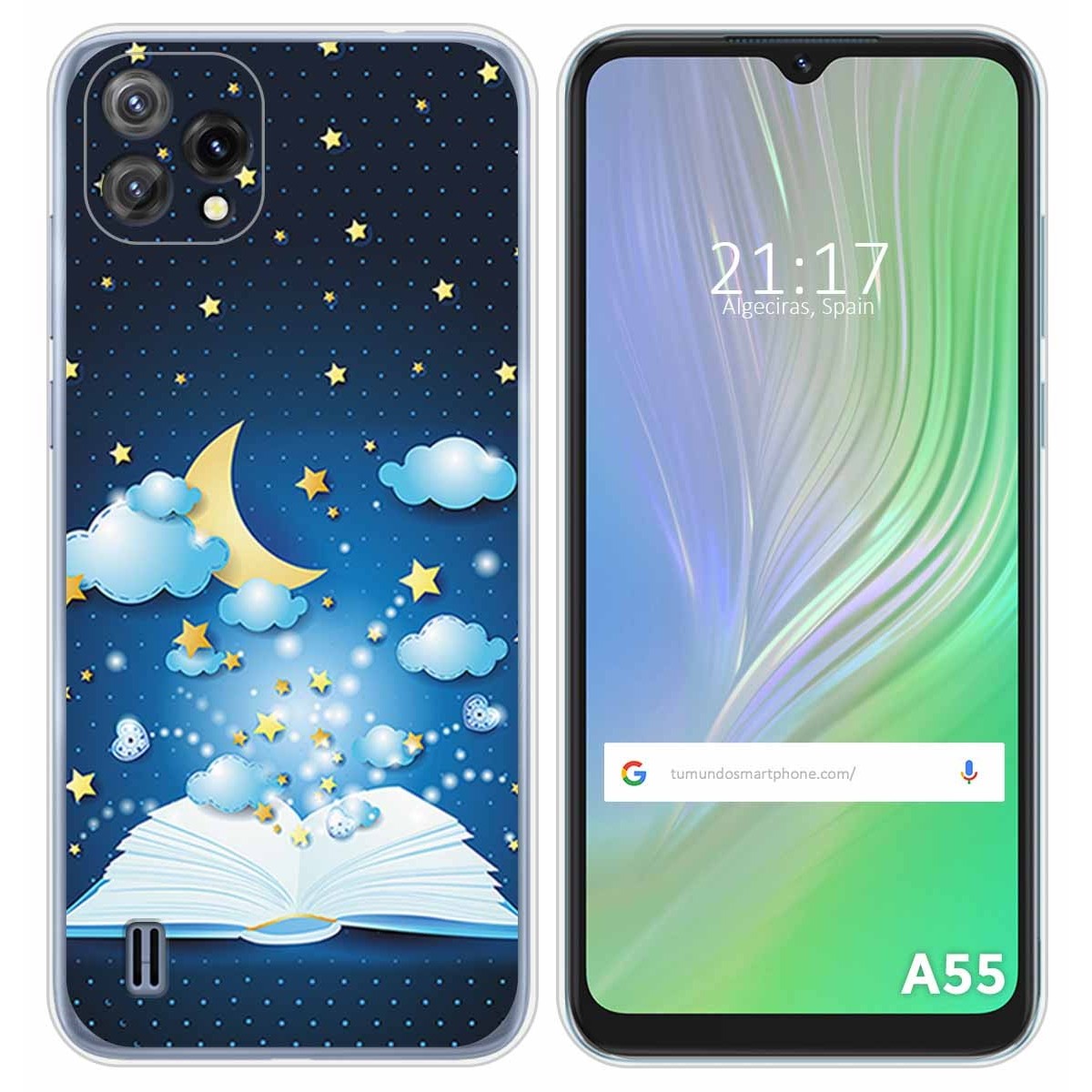 Funda Silicona para Blackview A55 diseño Libro Cuentos Dibujos