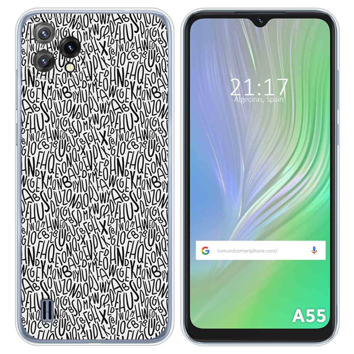 Funda Silicona para Blackview A55 diseño Letras Dibujos