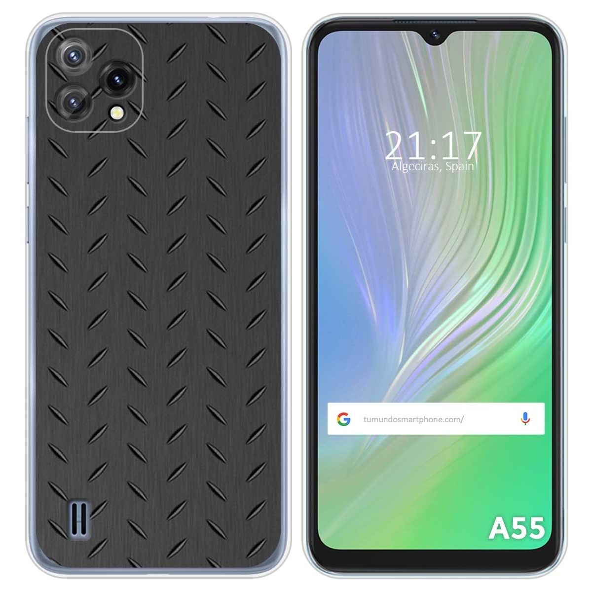 Funda Silicona para Blackview A55 diseño Metal Dibujos