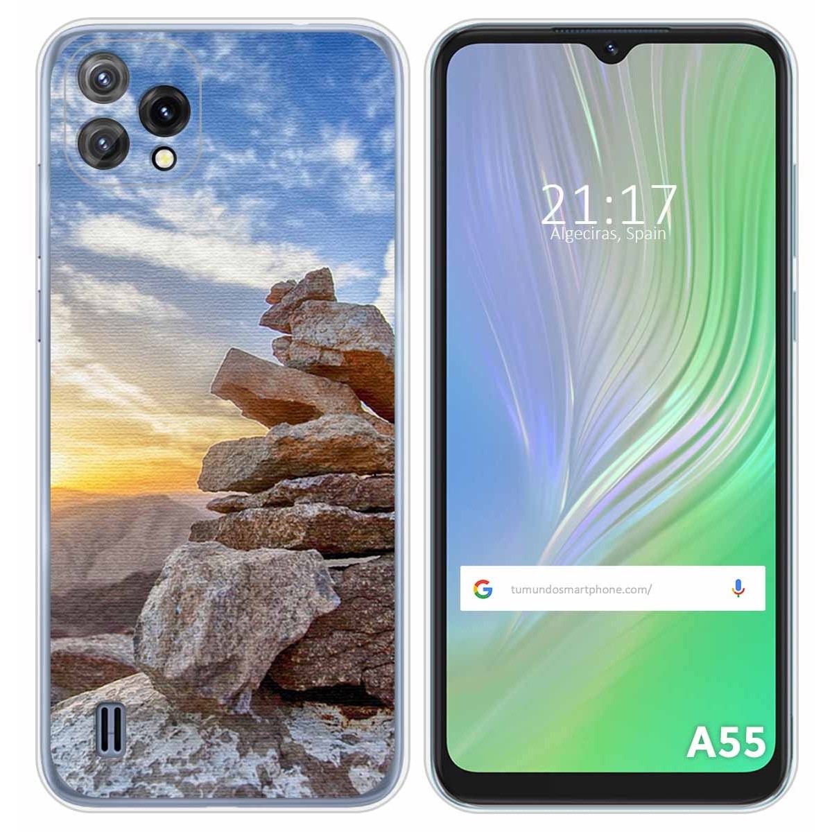 Funda Silicona para Blackview A55 diseño Sunset Dibujos