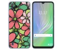 Funda Silicona Transparente para Blackview A55 diseño Flores 02 Dibujos