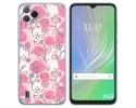 Funda Silicona Transparente para Blackview A55 diseño Flores 07 Dibujos