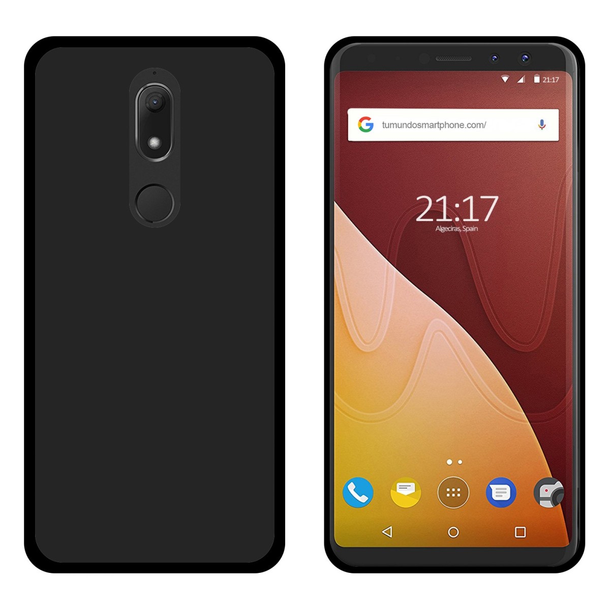 Funda Gel Tpu para Wiko View Prime Color Negra