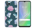 Funda Silicona Transparente para Blackview A55 diseño Flores 10 Dibujos