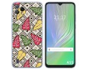 Funda Silicona Transparente para Blackview A55 diseño Flores 11 Dibujos