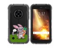 Funda Silicona Transparente para Doogee S35 / S35T / S35 Pro diseño Conejo Dibujos
