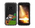 Funda Silicona Transparente para Doogee S35 / S35T / S35 Pro diseño Panda Dibujos
