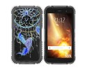 Funda Silicona Transparente para Doogee S35 / S35T / S35 Pro diseño Plumas Dibujos