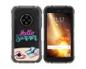 Funda Silicona Transparente para Doogee S35 / S35T / S35 Pro diseño Summer Dibujos