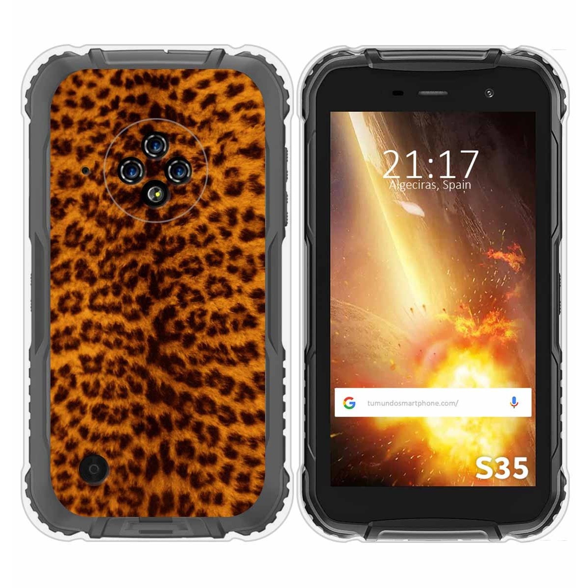 Funda Silicona para Doogee S35 / S35T / S35 Pro diseño Animal 03 Dibujos
