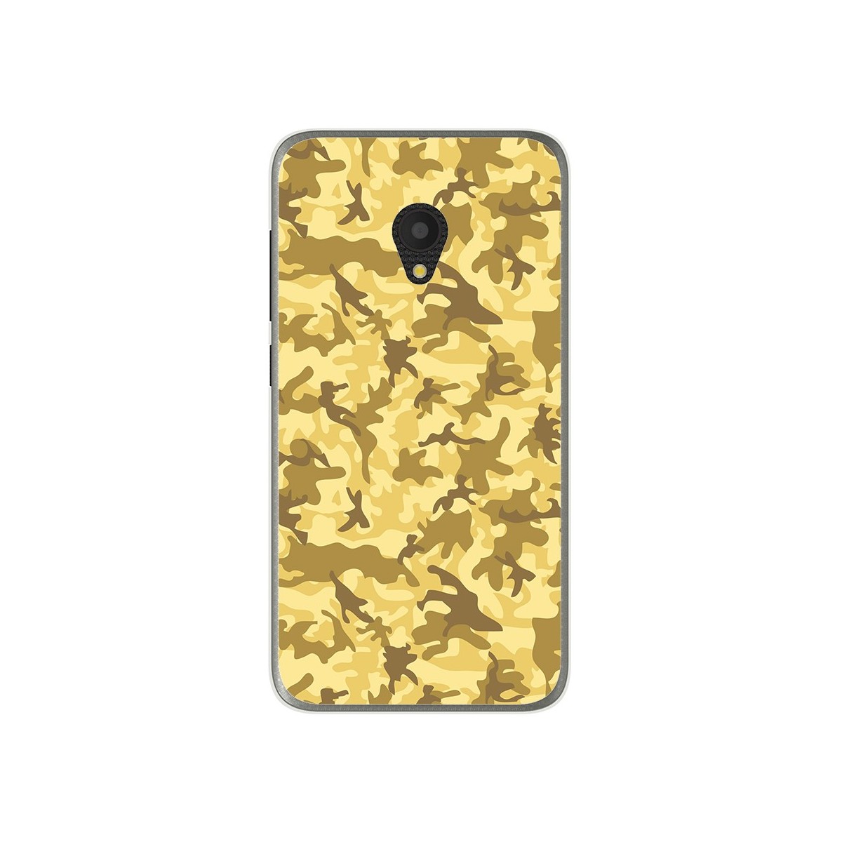 Funda Gel Tpu para Alcatel U5 (4G) / Orange Rise 52 Diseño Sand Camuflaje Dibujos