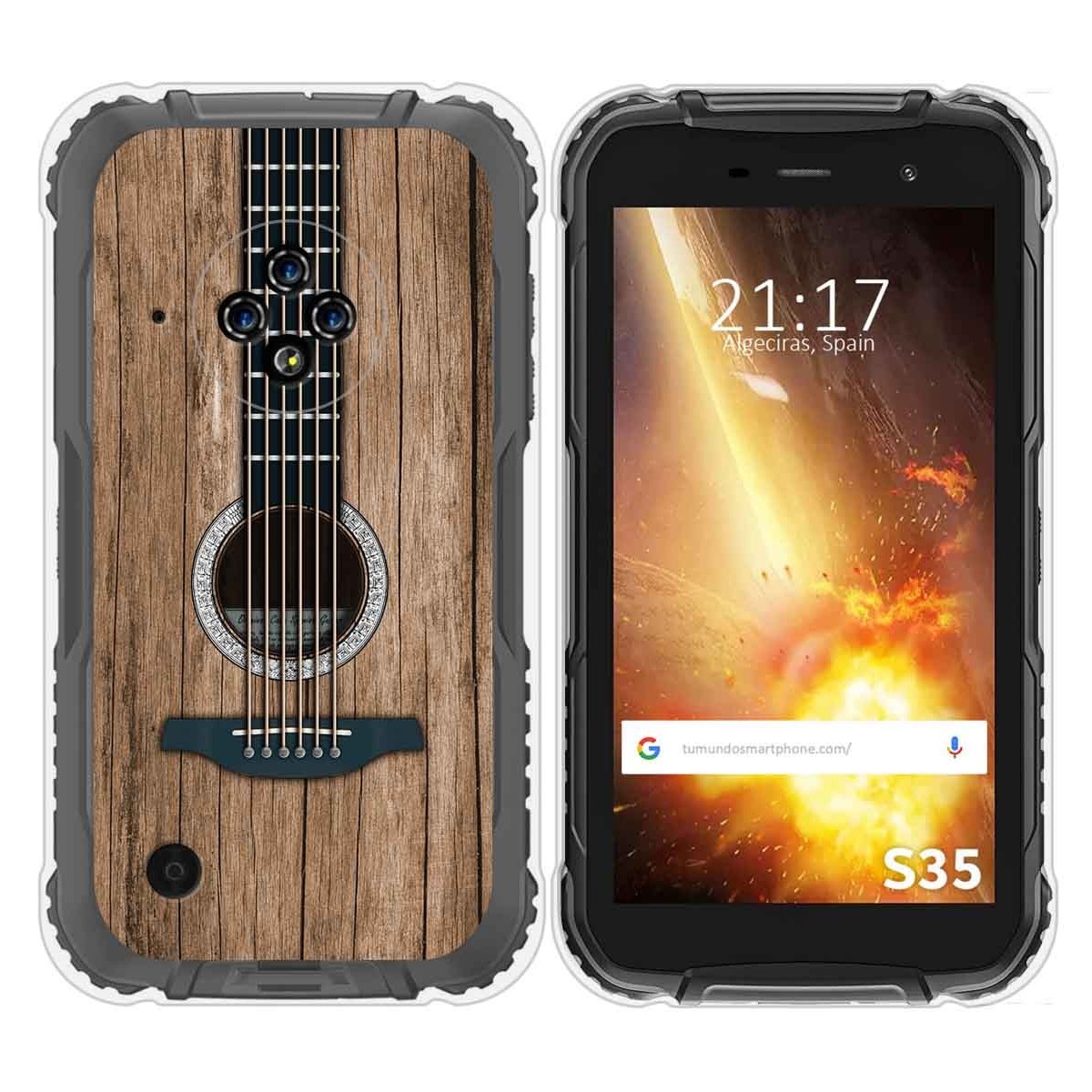Funda Silicona para Doogee S35 / S35T / S35 Pro diseño Madera 11 Dibujos