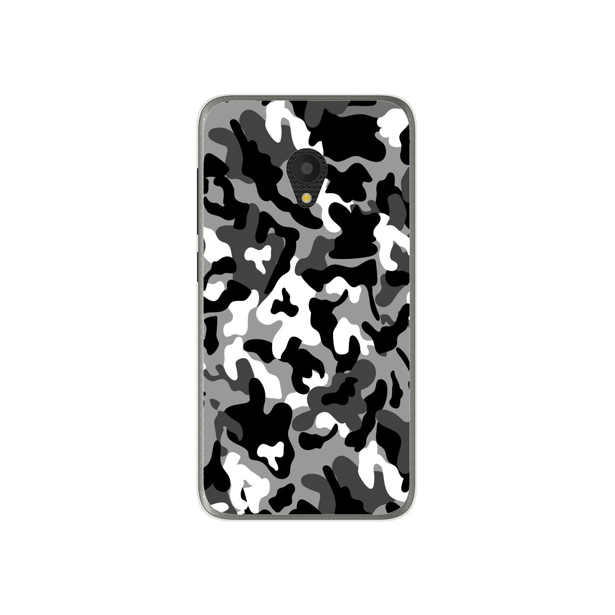 Funda Gel Tpu para Alcatel U5 (4G) / Orange Rise 52 Diseño Snow Camuflaje Dibujos