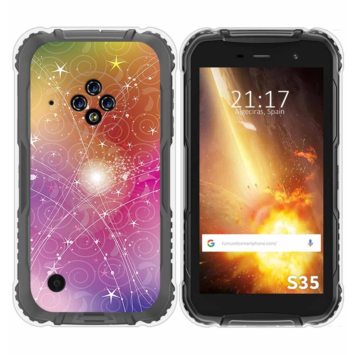 Funda Silicona para Doogee S35 / S35T / S35 Pro diseño Abstracto Dibujos