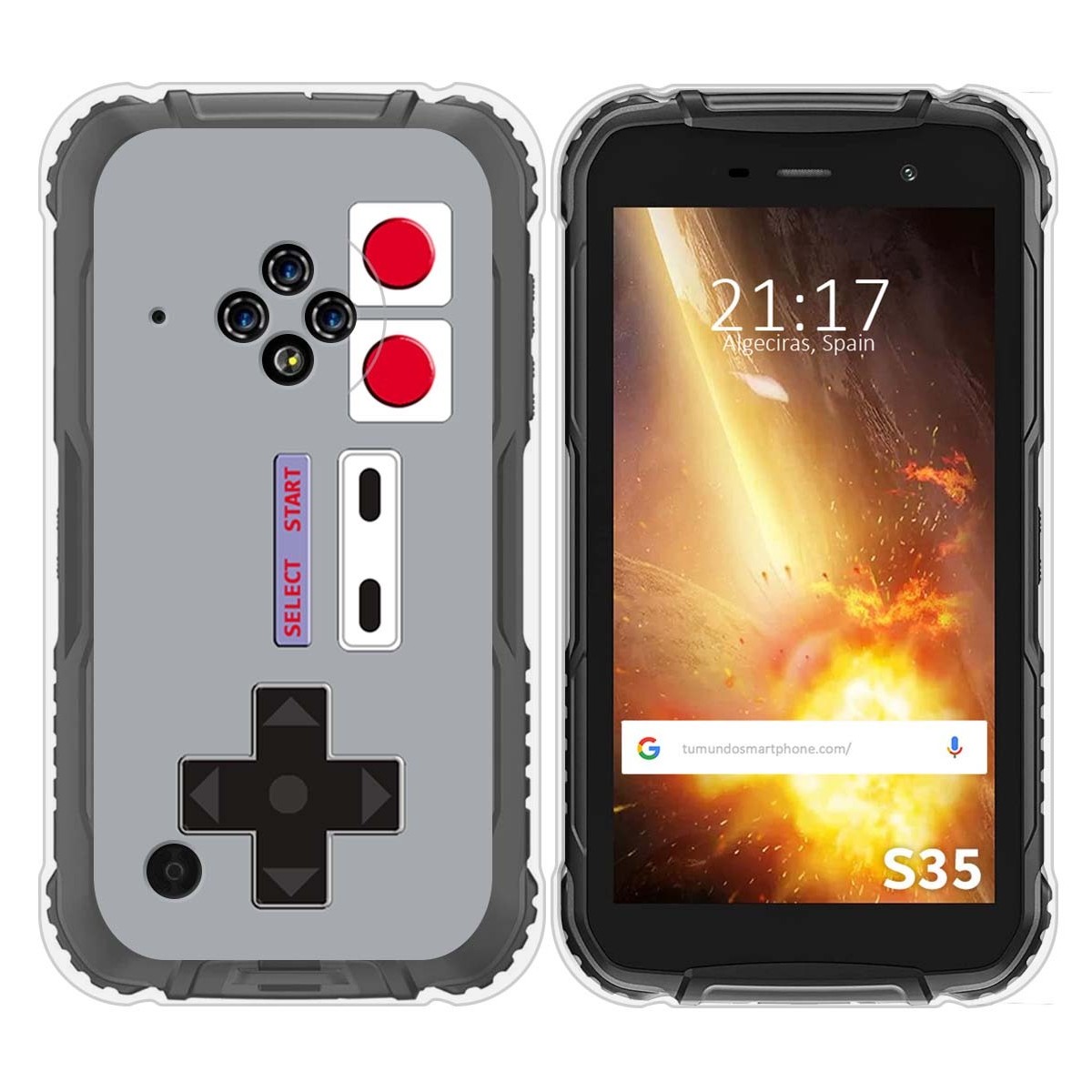 Funda Silicona para Doogee S35 / S35T / S35 Pro diseño Consola Dibujos