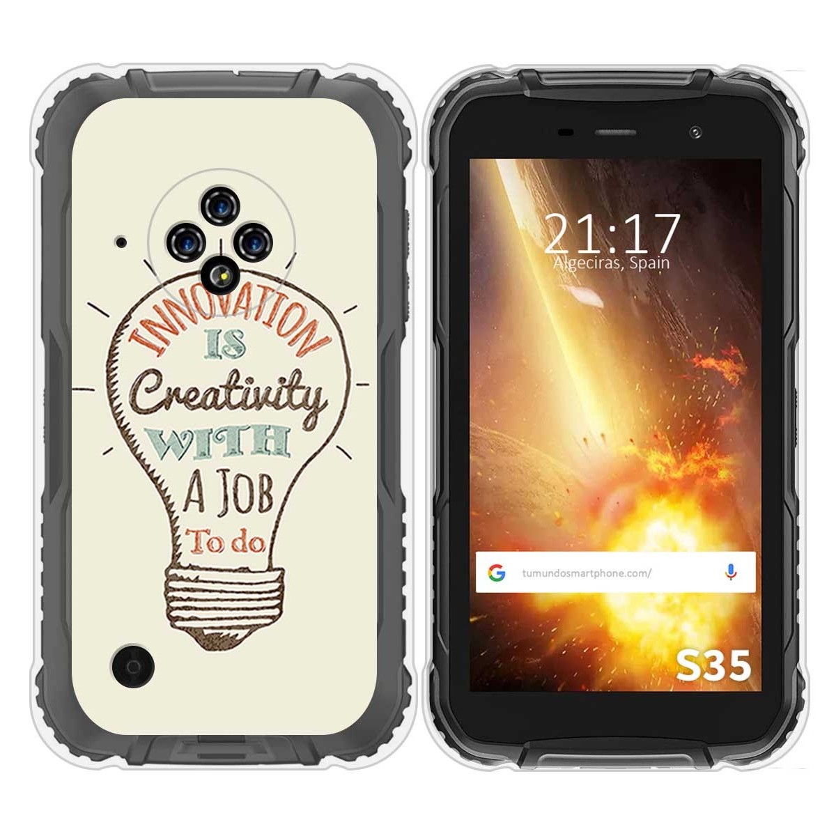 Funda Silicona para Doogee S35 / S35T / S35 Pro diseño Creativity Dibujos