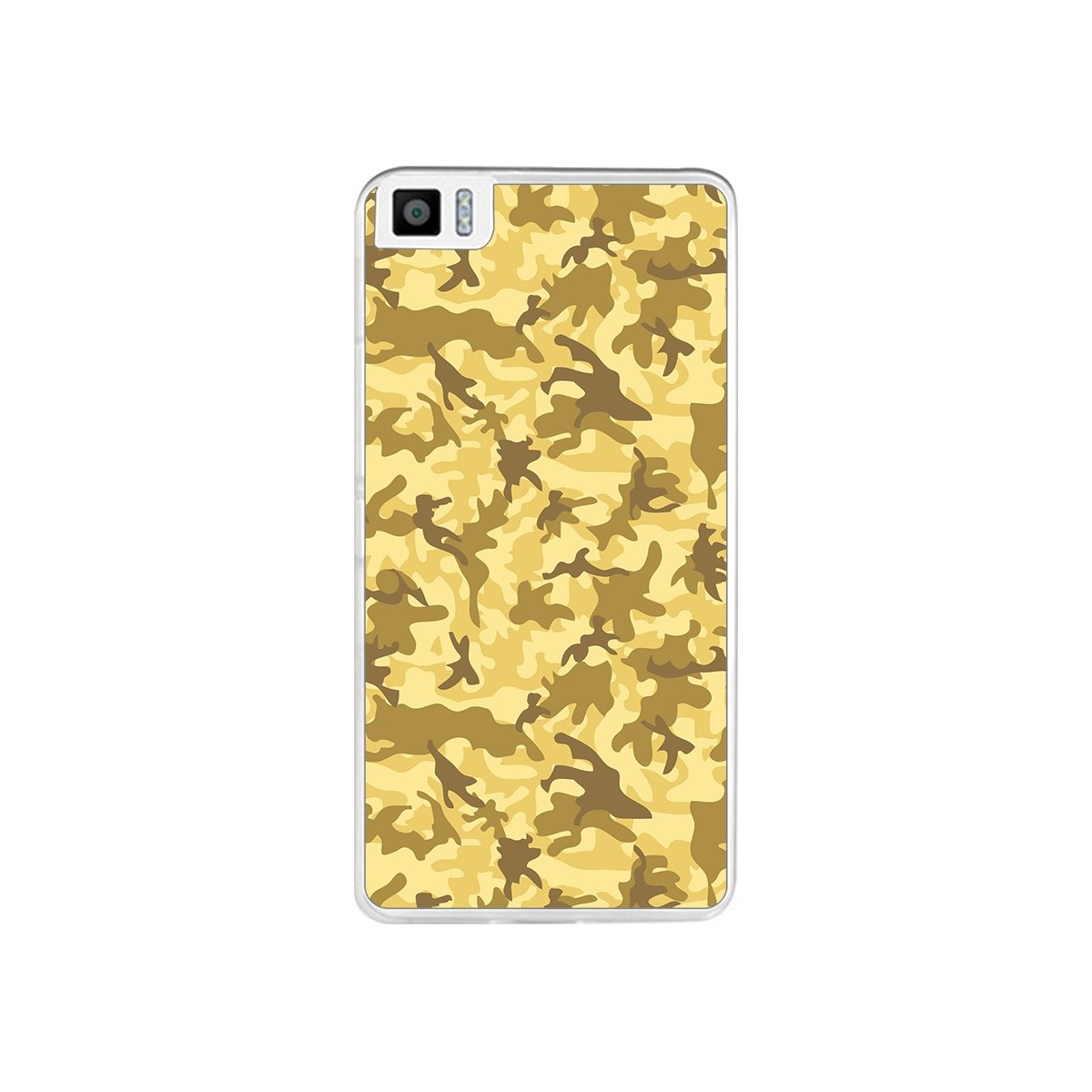 Funda Gel Tpu para Bq Aquaris M5.5 / M 2017 Diseño Sand Camuflaje Dibujos