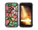 Funda Silicona Transparente para Doogee S35 / S35T / S35 Pro diseño Flores 02 Dibujos