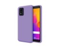 Funda Silicona Líquida Ultra Suave para Alcatel 1B 2022 color Morada