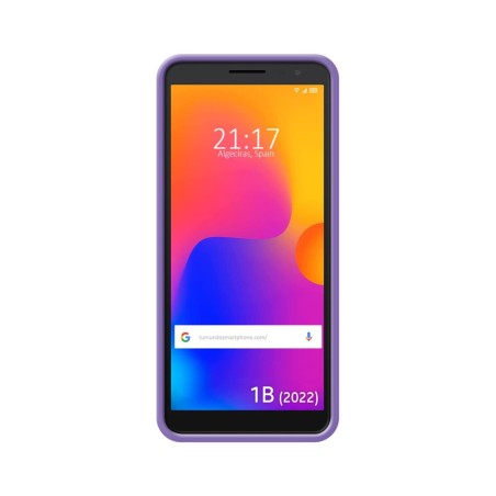 Funda Silicona Líquida Ultra Suave para Alcatel 1B 2022 color Morada