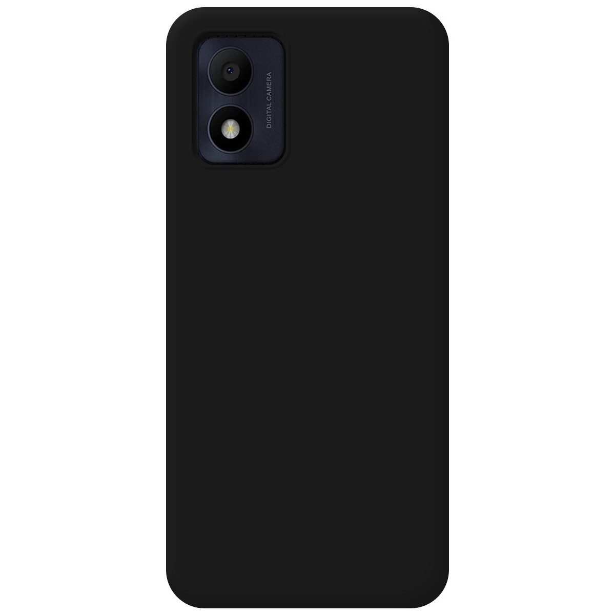 Funda Silicona Líquida Ultra Suave para Alcatel 1B 2022 color Negra
