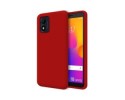 Funda Silicona Líquida Ultra Suave para Alcatel 1B 2022 color Roja