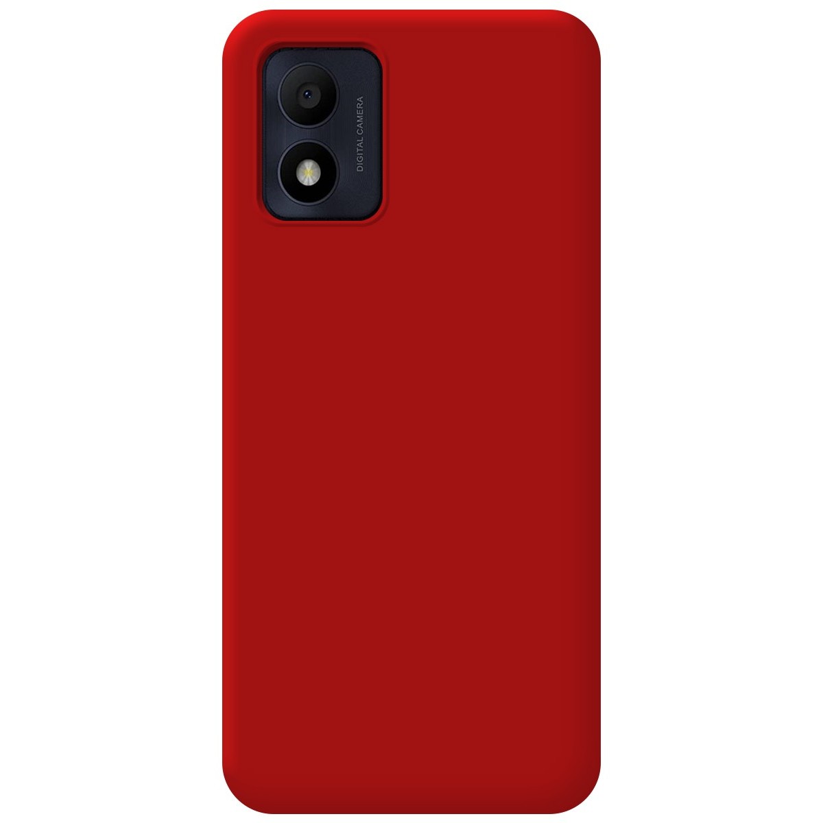Funda Silicona Líquida Ultra Suave para Alcatel 1B 2022 color Roja