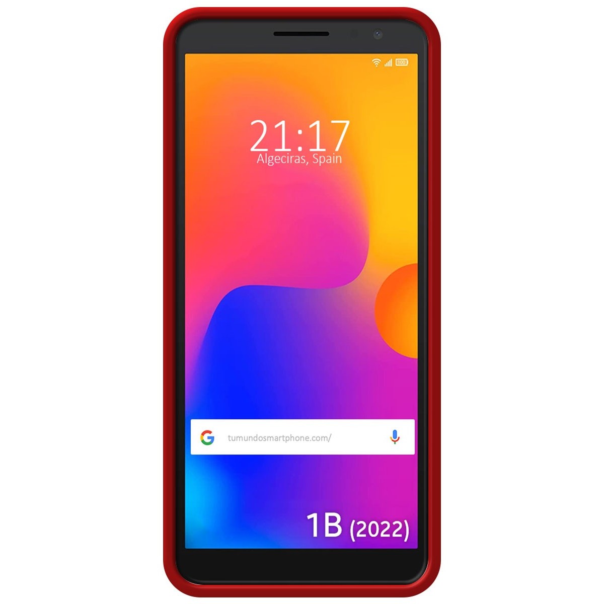 Funda Silicona Líquida Ultra Suave para Alcatel 1B 2022 color Roja